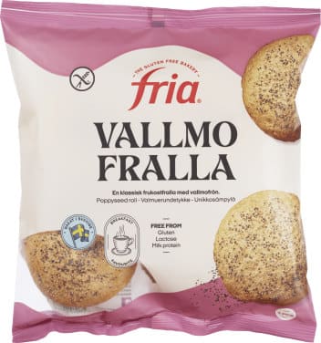 Rundstykker m/Valmuefrø glutenfri 280g Fria