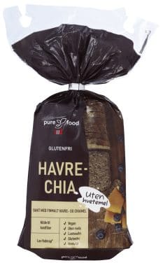 Havre-Chia Skåret glutenfri 500g Pure Food