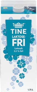Tine Lettmelk 0,5% Laktosefri 1,75l