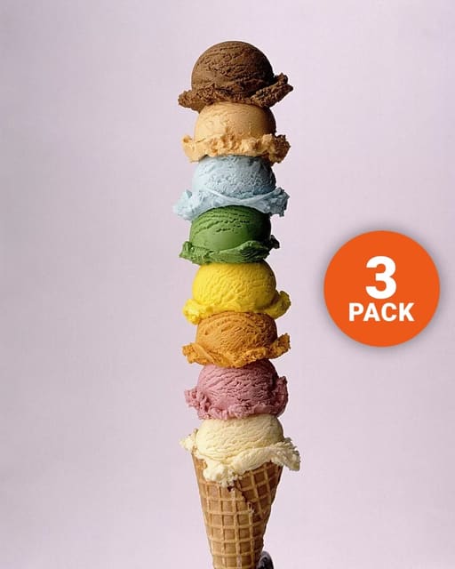 Monster Sukkerfri & Lavkarbo Is – TREPAKNING – MIX & MATCH SMAKER! (3-pack)