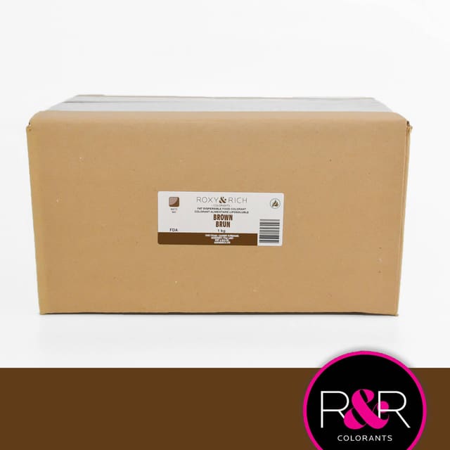 Brun 1kg – Fettløselig pulverfarge, Roxy & Rich