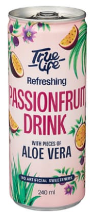 True Life Aloe Vera Drink Passionfruit 240ml