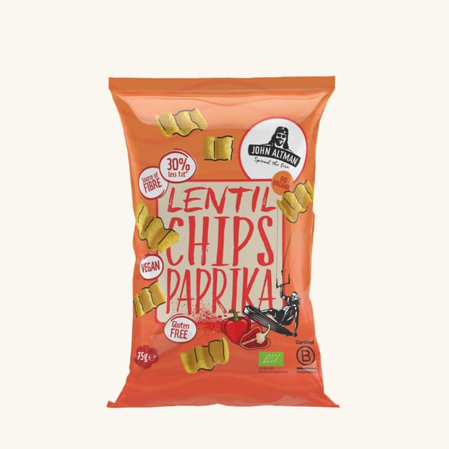 Linsechipspaprika, 75 g, økologisk