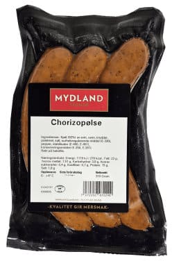 Chorizopølse 310g Mydland
