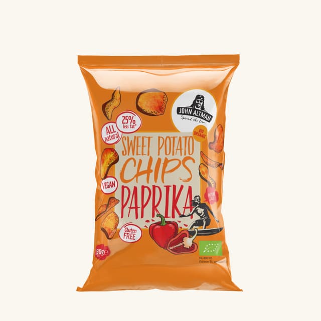 Søtpotet chipspaprika, 90 g, økologisk