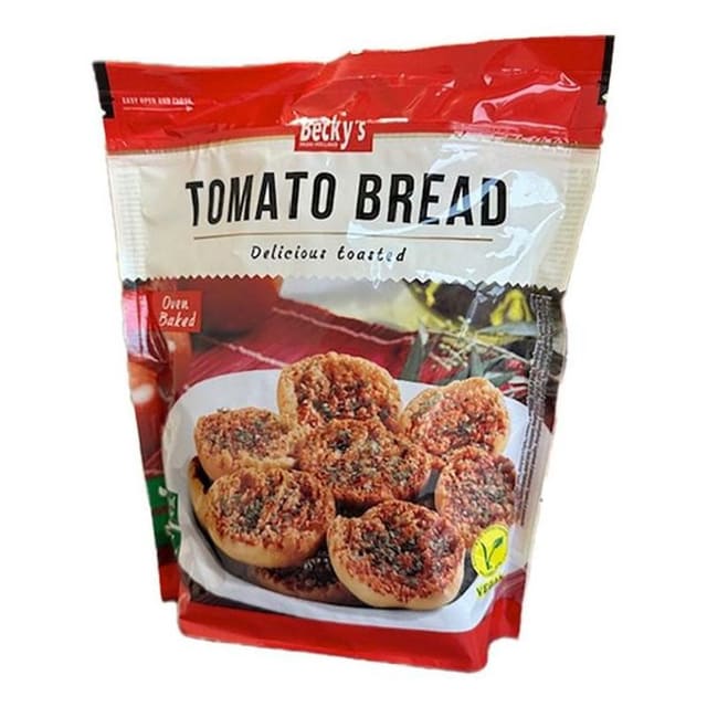 Ovnsbakte Tomatbrød 150g | Sprø toast med tomat og urter | Vegansk