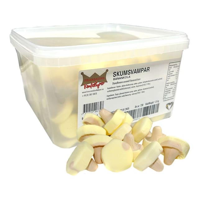 Skumsopper Banankaramell 1kg | Storpakk