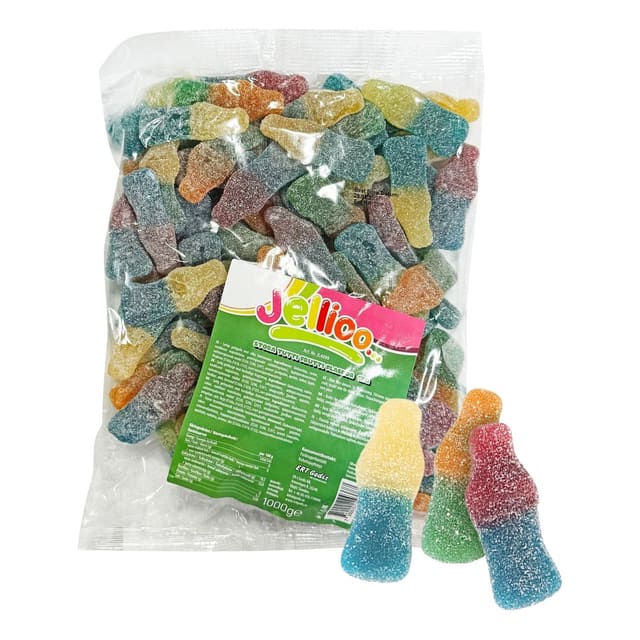 Jellioo Store Tutti Frutti-flasker 1kg | Storpakk