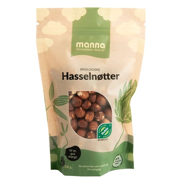 Hasselnøtter200 g, økologisk, Manna