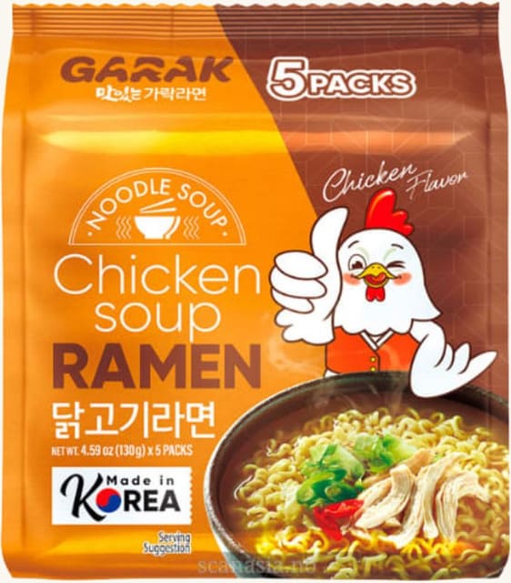 Garak Ramen Kylling 5-pack 650g