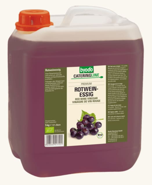 Rødvinseddik5 l, økologisk, Byodo