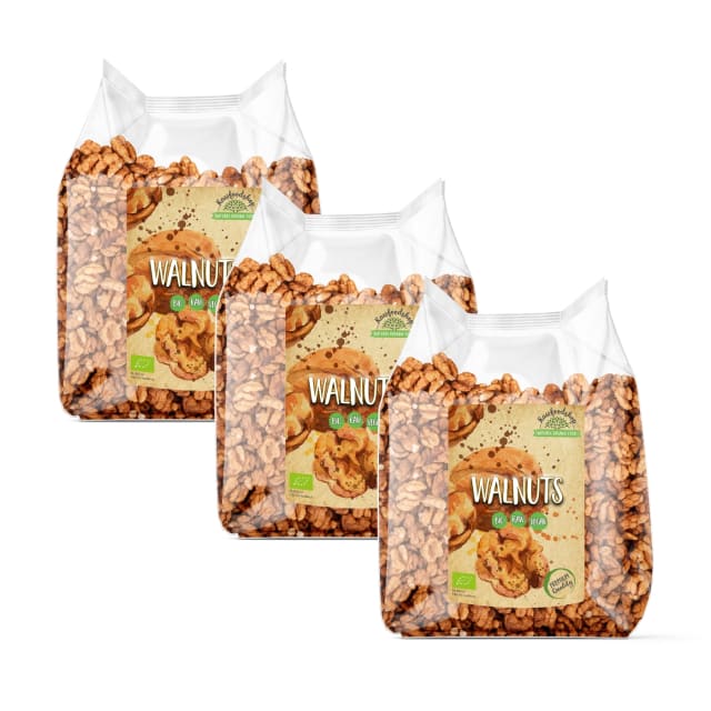 Valnøtter Premium RAW ØKO 500g x 3 pakker