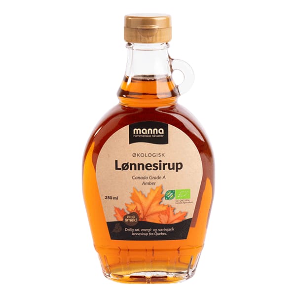 Lønnesirup250 ml, økologisk, Manna