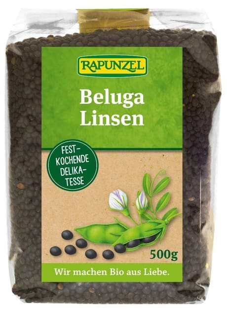 Belugalinsersvarte, 500 g, økologisk, Rapunzel