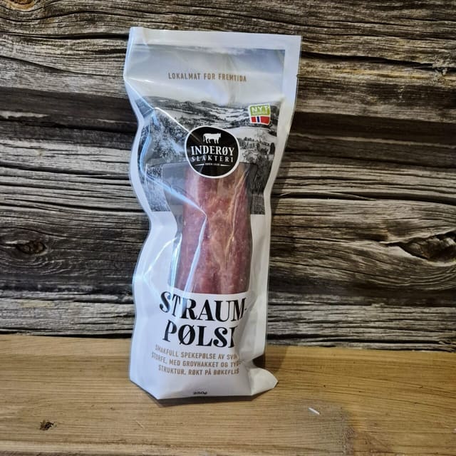 Inderøy Slakteri Straumpølse 250 g