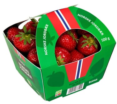 Jordbær Norsk 500g