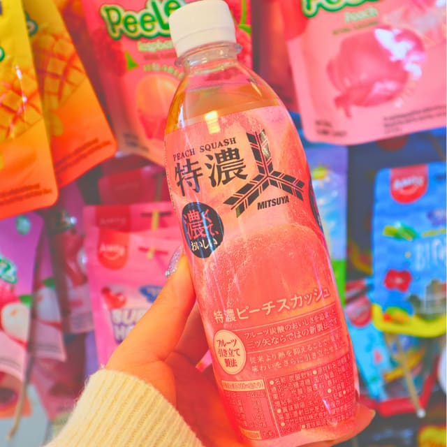 Mitsuya Cider Luxurious Peach 10% Puree 500ml (ASAHI)