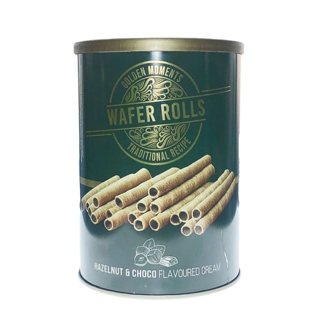 Waferrolls - Hasselnøtt og Sjokoladekrem