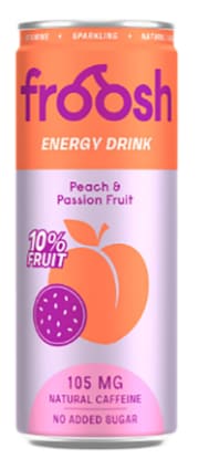 Froosh Energi Fersken&Pasjonsfrukt 0,33l