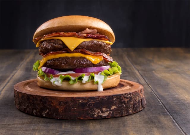 Bøffelburger med hamburgerbrød 5 stk